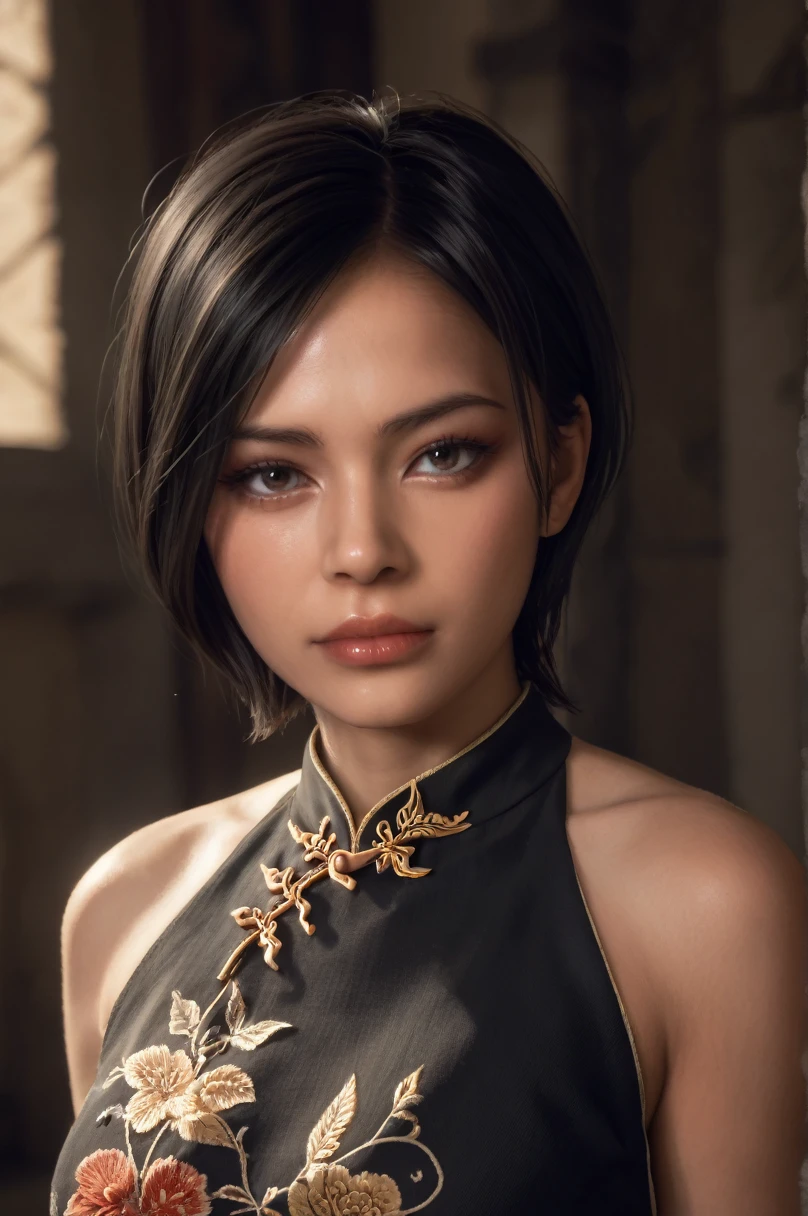 score_9, score_8_up, score_7_up,score_6_up,high resolution,adw,1girl,solo,source_anime,full body,in a castle,chinese clothes, close up,short hair,black hair,realistic skin,volumetric lighting,rim lighting,dof,