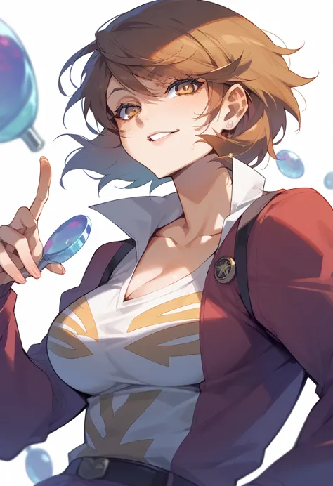 yukari takeba, short hair, big boobs party