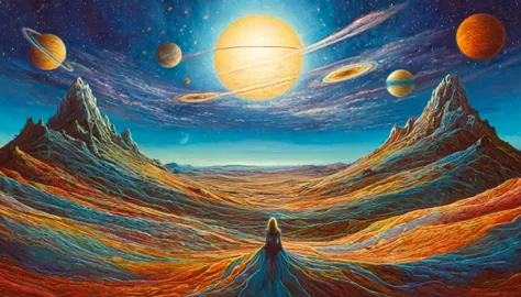 universe, surrealism, very detailed, high quality, very detailed, .amanda sage style