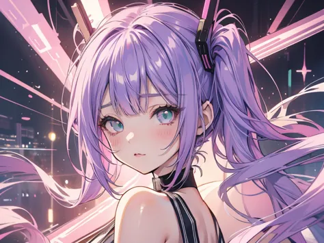 purple haired green eyed anime girl licking big penis, ahegao face, ahegao, enchanting anime girl, smooth anime cg art, tits, de...