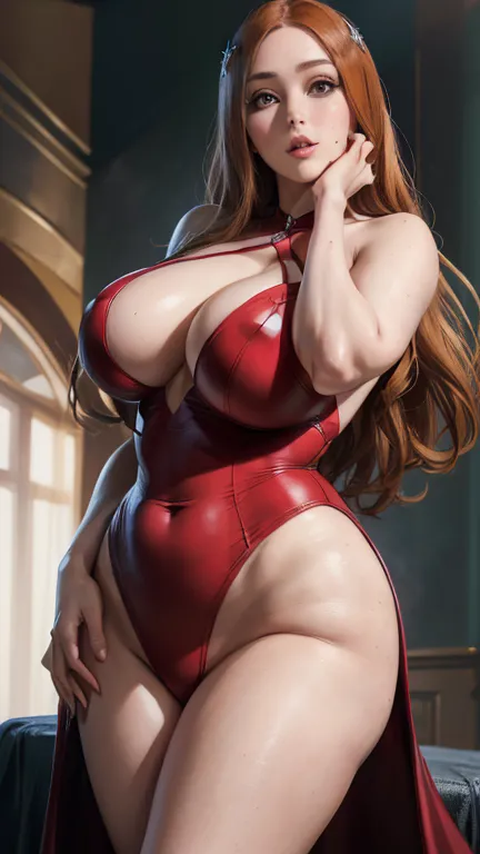 (main part, best qualityer: 1.4), usando capacete da  scarlet witch, (close up: 1.2), cosplay scarlet witch, sexy modeling, phot...