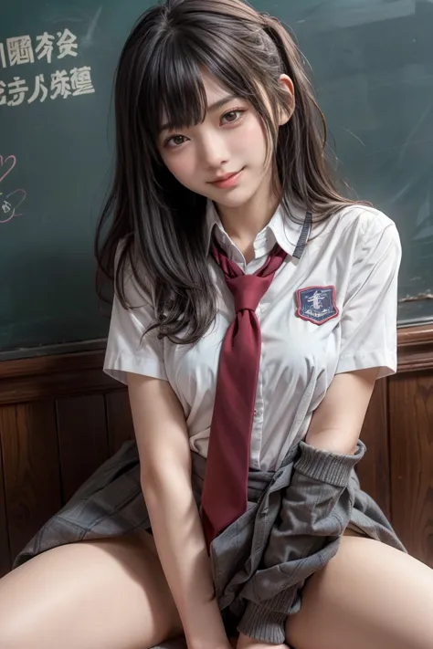 men and women、nsfw、smile、open your legs、school uniform、show pussy、、the whole body is covered in semen