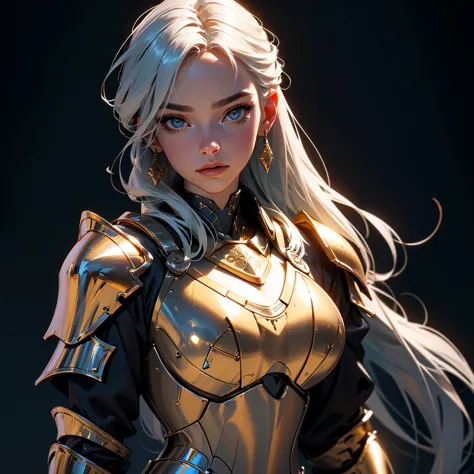 envision a 8k, highres, cinematic beautiful close up portrait of a faceless female knight with a slender body with light armor, ...