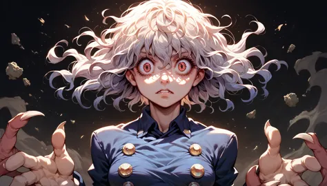 neferpitou, detailed face, detailed body, expression of astonishment 4k, whole body