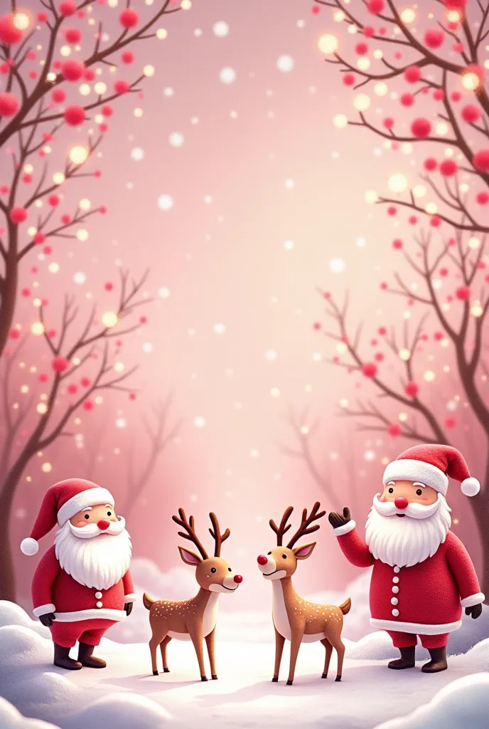 Christmas wallpaper, Let it be pink