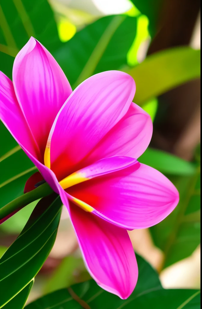 yellow and pink flowers are blooming on a tree with green leaves, blooming tropical flowers, plumeria, tropical flowers, beautiful tropical flowers, incredibly beautiful, tropical flower plants, kauai springtime, pink yellow flowers, stunningly beautiful, large exotic flowers, beautiful gorgeous, pretty flowers, colorful tropical plants, beautiful flowers, extremely beautiful, gorgeous beautiful, very colourful, beautiful flower