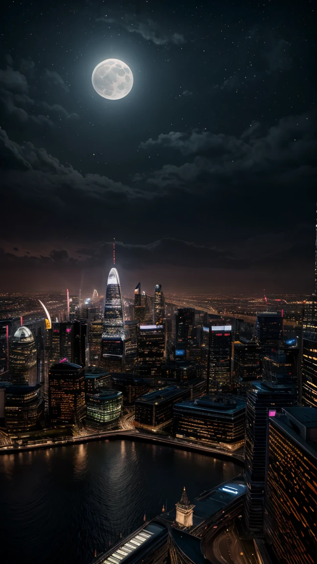  Incredible ultra detailed cityscape of future at moonlit night, in the style of classic oil painting, hight angle, very close-up, carefully balanced composition, depth of scene, inspiration by London of future, voluminous diffused light, backlighting, smooth paint transitions, reflections on surfaces, octane rendering, highest quality, high quality textures, high detail, Incredible ultra detailed cityscape at night, mystical sky and atmosphere, moonlight, hight angle, very close-up, carefully balanced composition, depth of scene, inspiration from of the future, inspiration from the best modern landscape painters, voluminous diffused light, backlighting, smooth paint transitions, reflections on surfaces, octane transfer, highest quality, high quality textures, high detail --no ugly, deformed, noisy, blurry, distorted, out of focus, bad anatomy, extra limbs, poorly drawn face, poorly drawn hands, missing fingers --c 100,Landskaper