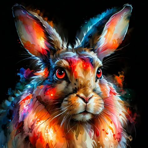 ral-wtrclr, a rabbit with glowing red eyes