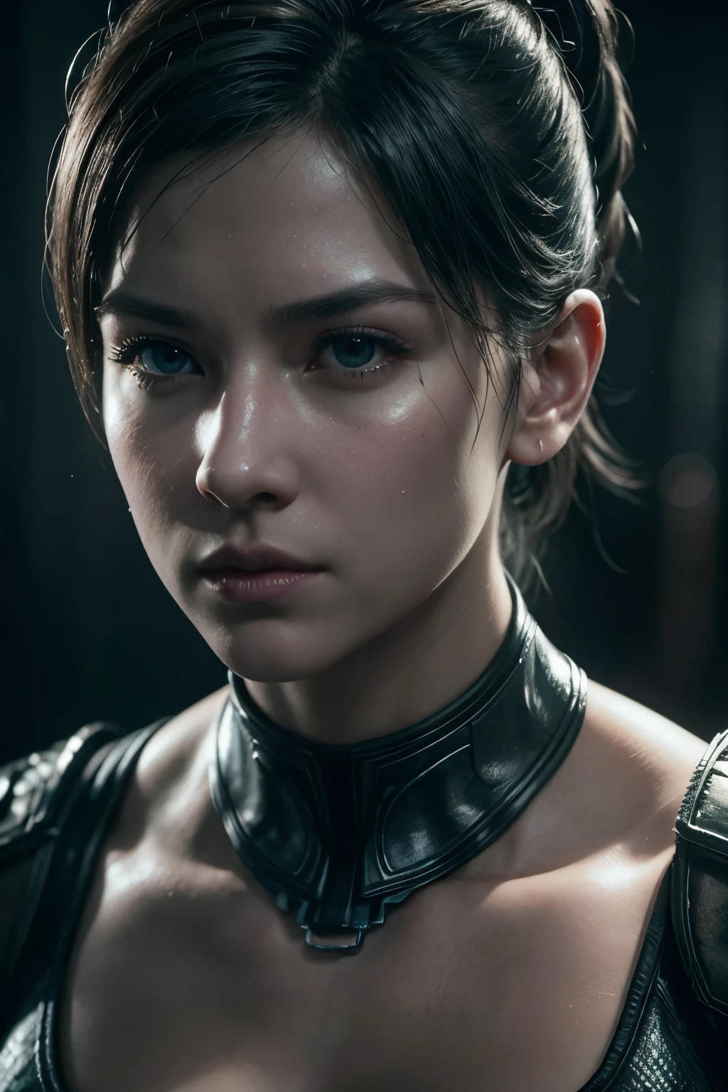 Cinematic soft lighting illuminates an incredibly detailed, ultra-realistic close-up, mortal kombat 11, Cassie Cage do Mortal Kombat, in mortal kombat, decolar, what&#39;s trending on ArtStation. Octane is the perfect tool for capturing the softest details of this masterpiece of 16k photography, athletic body, perfectbody. 