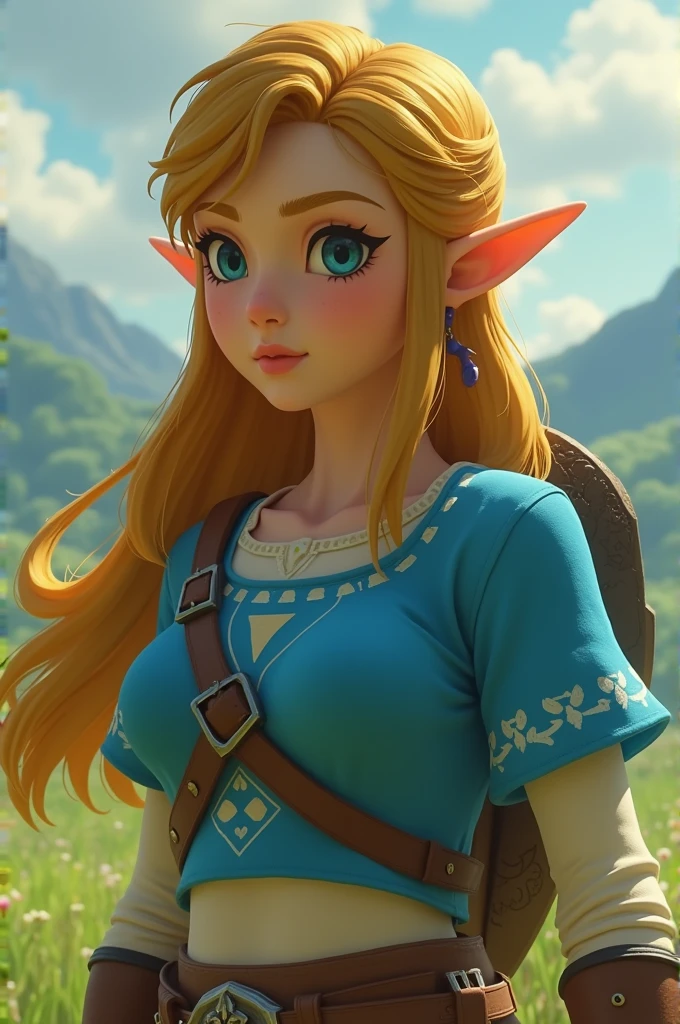 Breath of the Wild&#39;s Zelda showing tits
