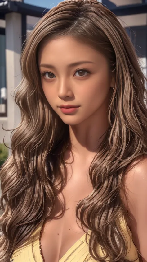 ((highest quality, tabletop, ultra-high resolution、最も複雑でdetailedな描写))、(face close-up:1.5),(一人のbeautiful女性:1.8)、slim figure:1.2,b...