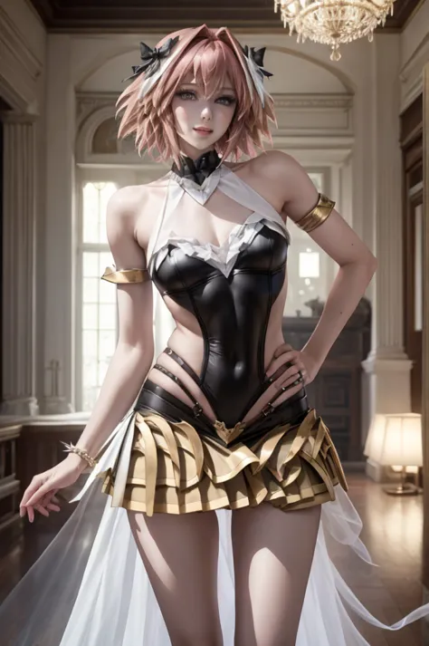 ((masterpiece)), ((best quality)), (detailed), astolfo, beautiful, beautifu and slim perfect body, slim body, really female, sli...