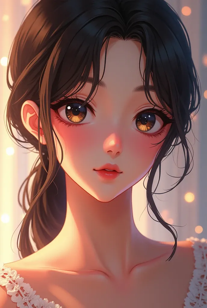 1girl, close up, detailed anime style portrait, realistic anime art style, Nico Robin, Marin Kitagawa Doujin Art, beautiful anime female portrait, anime realism style, painted in anime painter studio, high quality doujin art, Murata Renji and Art Jam, beautiful anime art style, hyperrealistic, detailed eyes, detailed nose, detailed lips, long eyelashes, (best quality, 4k, 8k, highres, masterpiece:1.2), ultra-detailed, (realistic, photorealistic, photo-realistic:1.37), HDR, UHD, studio lighting, ultra-fine painting, sharp focus, physically-based rendering, extreme detail description, professional, vivid colors, bokeh