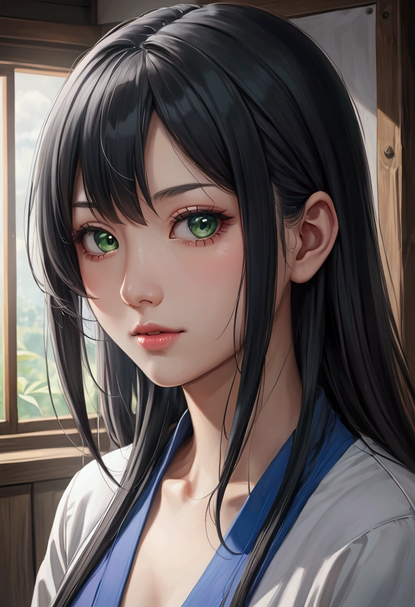 1girl, close up, detailed anime style portrait, realistic anime art style, Nico Robin, Marin Kitagawa Doujin Art, beautiful anime female portrait, anime realism style, painted in anime painter studio, high quality doujin art, Murata Renji and Art Jam, beautiful anime art style, hyperrealistic, detailed eyes, detailed nose, detailed lips, long eyelashes, (best quality, 4k, 8k, highres, masterpiece:1.2), ultra-detailed, (realistic, photorealistic, photo-realistic:1.37), HDR, UHD, studio lighting, ultra-fine painting, sharp focus, physically-based rendering, extreme detail description, professional, vivid colors, bokeh