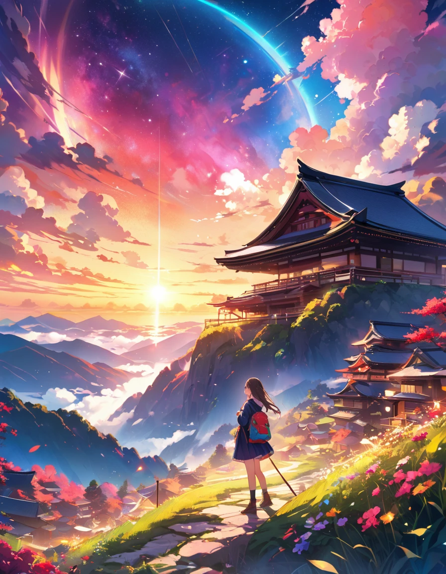 Full body illustration, One Woman, Anaにmically correct, Colorful watercolor style, chromatic aberration, A village deep in the mountains of Japan, Dark Theme,Magnificent nebulae breathtaking vibrant colors thereal interstellar other curiosity birth evolution star sun super star_Wide々Clear Sky Sunshine Panorama Ultra Sunset Sunrise (((Highest quality、Ultra-high precision、Ultra-High resolution、head&#39;artwork)))、Low Angle, Below or Other, Head or other legs, Are standing, a floral tatにo on the neck, The tatにo emits a bluish white light, A dignified expression, Red eyes, beauty, Healthy muscles, barefoot, , Redhead, Wearing a kimono with frayed hems., Dirty, Poor upbringing, Wearing a kimono over chain mail., apron, Abandoned rural village, evening, particle, chromatic aberration, cinematic, Dark Scene, High resolution,Japanese Yokai, , Female Ghost, Wearing an old kimono, Healthy muscles, best details beautiful face, Redhead, Red eyes, barefoot, wear Kimono ,Leading the way、Shining brightly、Cultivation、Talent Development、Des efforts pour persister、Friendship with friends&#39;weapons、Grand ambitions of domination、Great Adventure、Break between battles、Like a lion&#39;eyes、Sharp Eye、Smiling mouth、danger、Powerful、fort、satiety、army、Thick neck、Wideい肩、Color of the evening sky&#39;rainbow、Fantasy Space、Hair blowing in the wind、masterpiece movie_Ultra Pro Sunlight_Ultra-optimized phoにrealistic_OpenGその他-Shaders Ultra_super high quality_High-precision reflective lighting volume perfect ultra_High resolution enhanced octane_Made by Ultra_high-definition UHD XT3 DSその他R HDR 3dcg analog ecstatic symmetrical dazzling Will-o&#39;-The-Wisp Global Luminescence Plasma Focus Incandescent Reflection々Mulch, etc... --v 6 --s 1000 --c 20 --q 20 --chaos 100