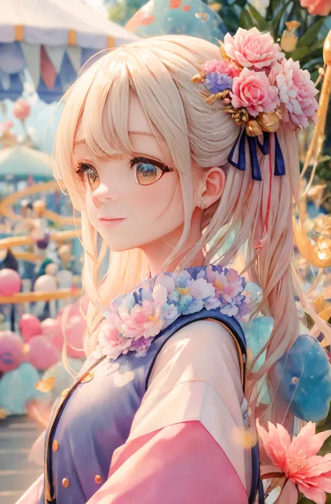 🎢、🎠、🎡、🌸、🌈、👸、🐉、✨、☺