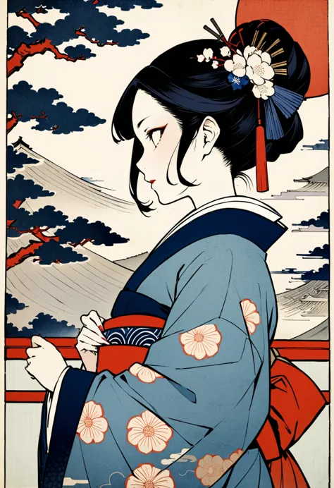 
, One Girl、Ukiyo-e, 