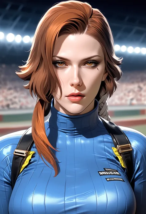 racing suit、movie-like still lips parted, (masterpiece, high quality, be familiar with:1.3), an avant-garde beauty editorial fea...