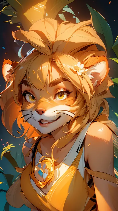 envision a 8k, highres, cinematic, beautiful close up face pinup of a cute sexy furry female anthro, with a slender petite body,...