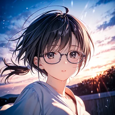 (by mitsumi misato:0.7),(by carnelian:0.3),(by kantoku:0.3), best quality, masterpiece, score_9,,,break,1girl, tomboy, glasses, ...