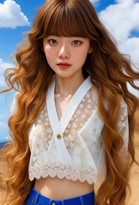 ((sfw:1.1)), full-body angle, best illustration, comic book, masterpiece, realistic girl, beautiful and delicate eyes, slip crop...