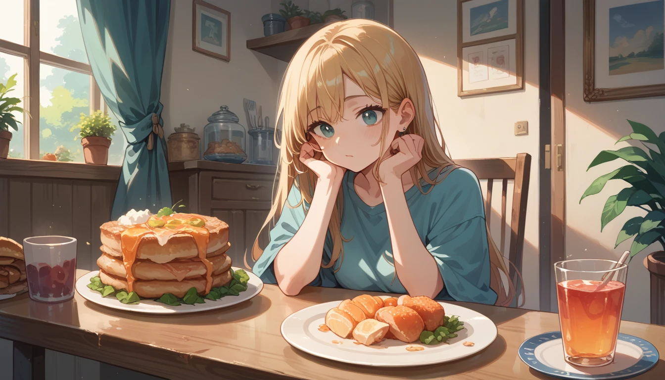 (masterpiece, best quality), nsfw, 1girl, Woman on a plate