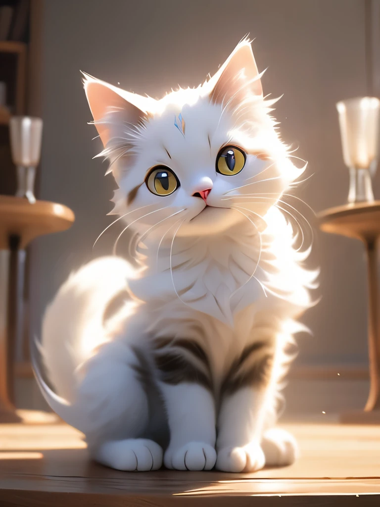 there is a cat sitting on a white surface looking at the camera,, very handsome, spotted ultra realistic, , has a very realistic look to it, sora as a cat, tabaxi male, a handsome, high-resolution photo, cute looking, awesome cat, a cat, 