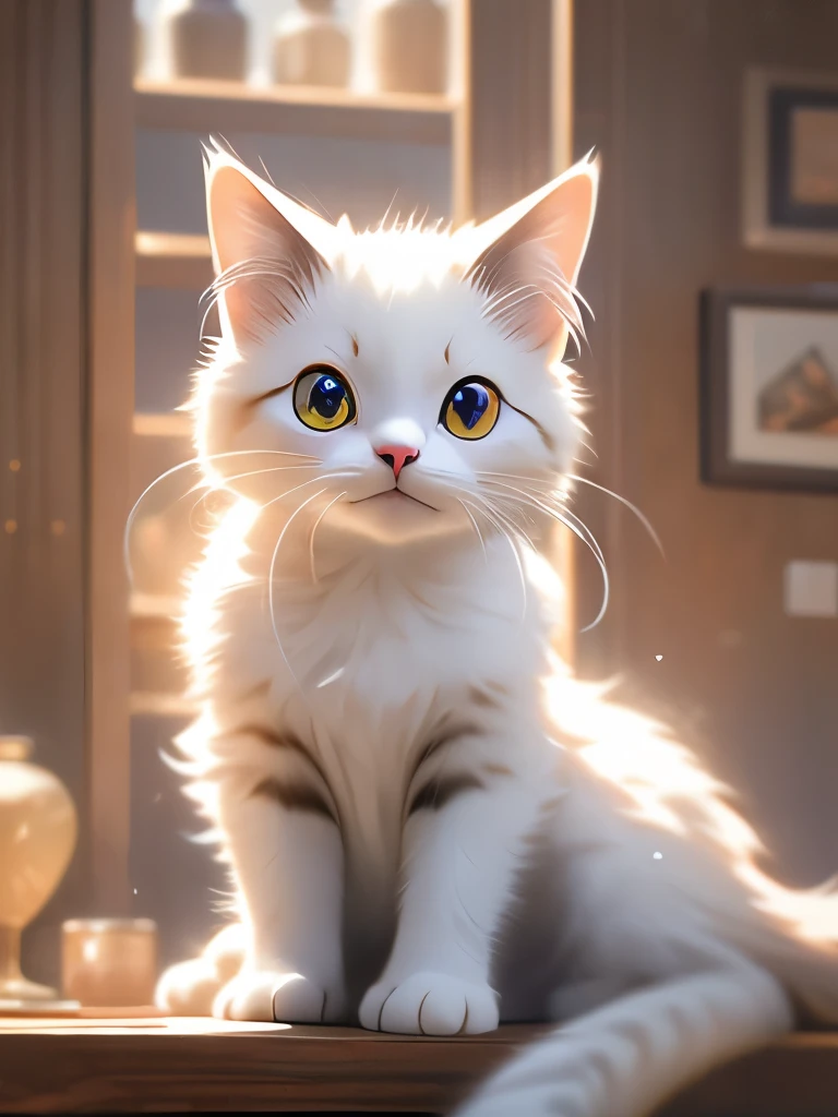 there is a cat sitting on a white surface looking at the camera,, very handsome, spotted ultra realistic, , has a very realistic look to it, sora as a cat, tabaxi male, a handsome, high-resolution photo, cute looking, awesome cat, a cat, 