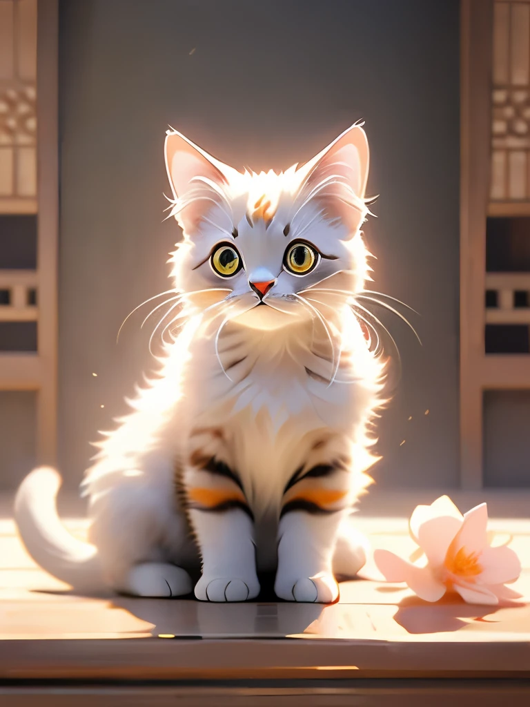 there is a cat sitting on a white surface looking at the camera,, very handsome, spotted ultra realistic, , has a very realistic look to it, sora as a cat, tabaxi male, a handsome, high-resolution photo, cute looking, awesome cat, a cat, 