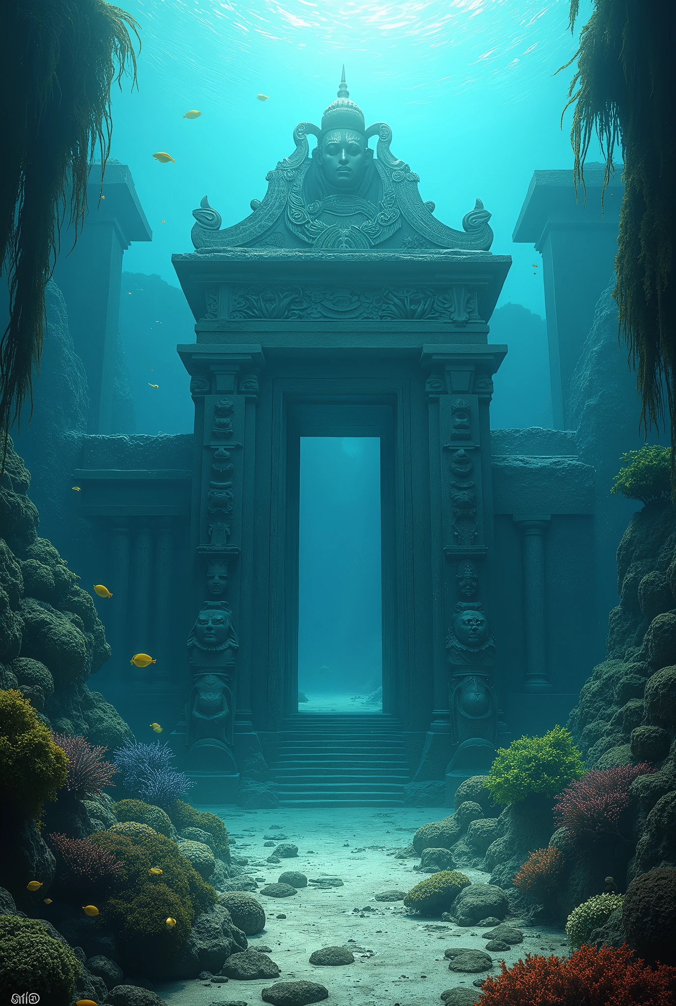 Atlantis, Underwater Temple