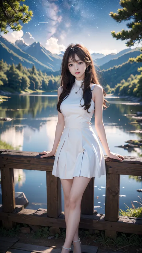 ulzzang-6500-v1.1, (raw photo: 1.2), (real photo), (real photo: 1.4), 1 girl、perfect anatomy、1、looking at the camera、medium leng...