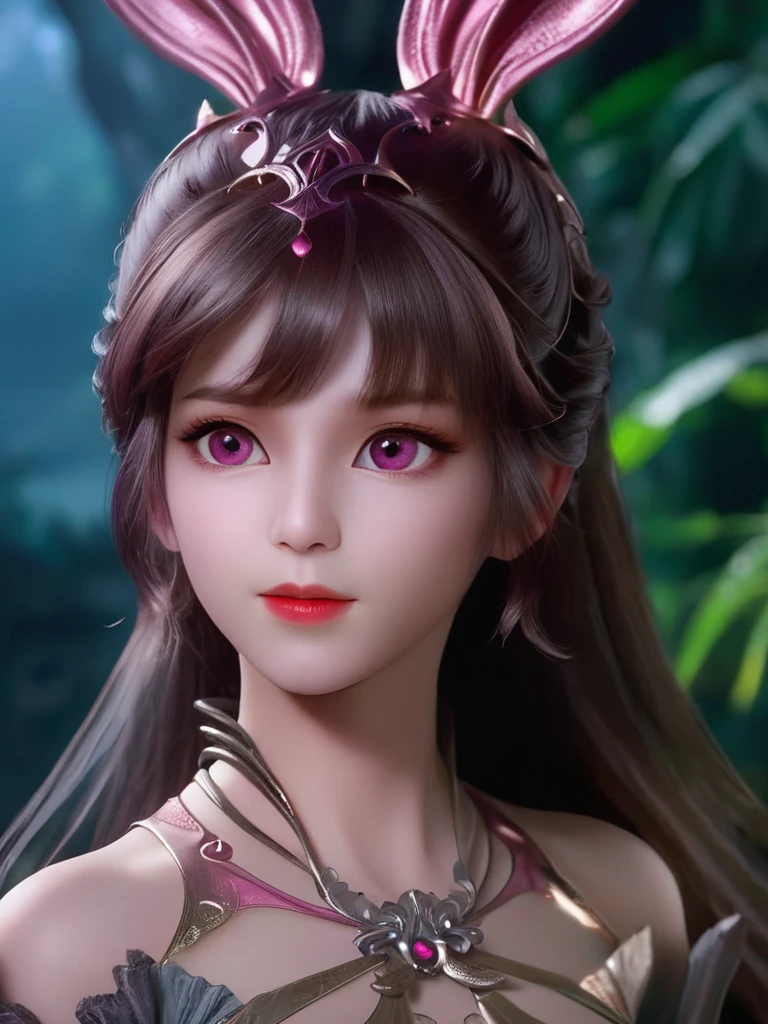 quality(8k wallpaper of extremely detailed CG unit, masterpiece, hight resolution, top-quality, top-quality real texture skin,hyper realisitic, digitial painting,full body,long brown hair, magenta eyes,perfect lighting at face,no noice of face color tones,perfect eyes,perfect lighting and shadowing,heavenly beauty,xiaowu,magenta eyes,increase the resolution,lovely light red lips,thin lips,cute smile,RAW photos，best quality,highly detailed,the wallpaper),BREAK,8K, 24K ultra hd,(highest quality, Tabletop:1.2, 超A high resolution, Realistic:1.5), RAW Photos, One Girl, Off the shoulder, Deep Shadow, Low light, Cool Tones, Captivating Gaze, long hair, fresh atmosphere, forest atmosphere, Subtle highlights, Dramatic contrast, Graceful pose, Intense emotions, Heavenly beauty, enchanting darkness, Captivating Expressions undefined, undefined, undefined, undefined, undefined, undefined, undefined, undefined, undefined, undefined, undefined, undefined, undefined, undefined, undefined, undefined, undefined, undefined, undefined, undefined, undefined, undefined, undefined, 