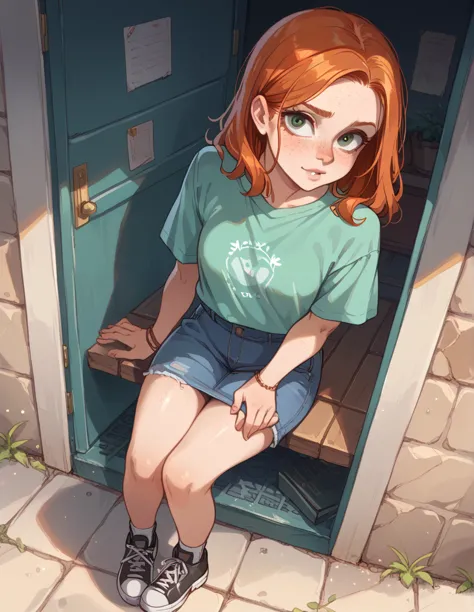 score_9, score_8_above, score_7 redhead waifu with freckles