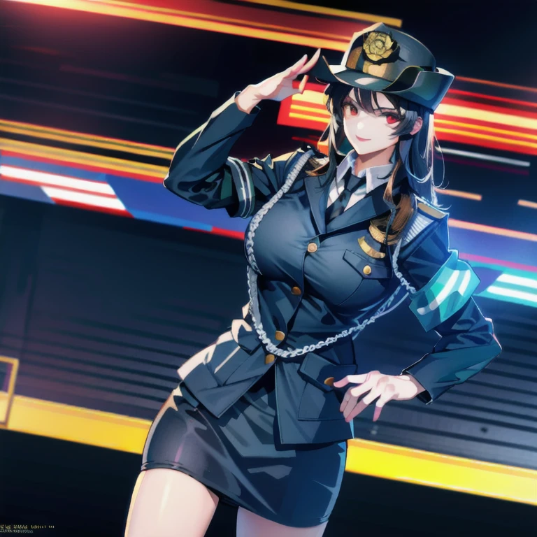 Ultra-high resolution, Ultra-high resolution, Ultra-high resolution, Ultra-high resolution, Big Breasts,Female police officer,Bay Bridge at night,Cowboy Shot