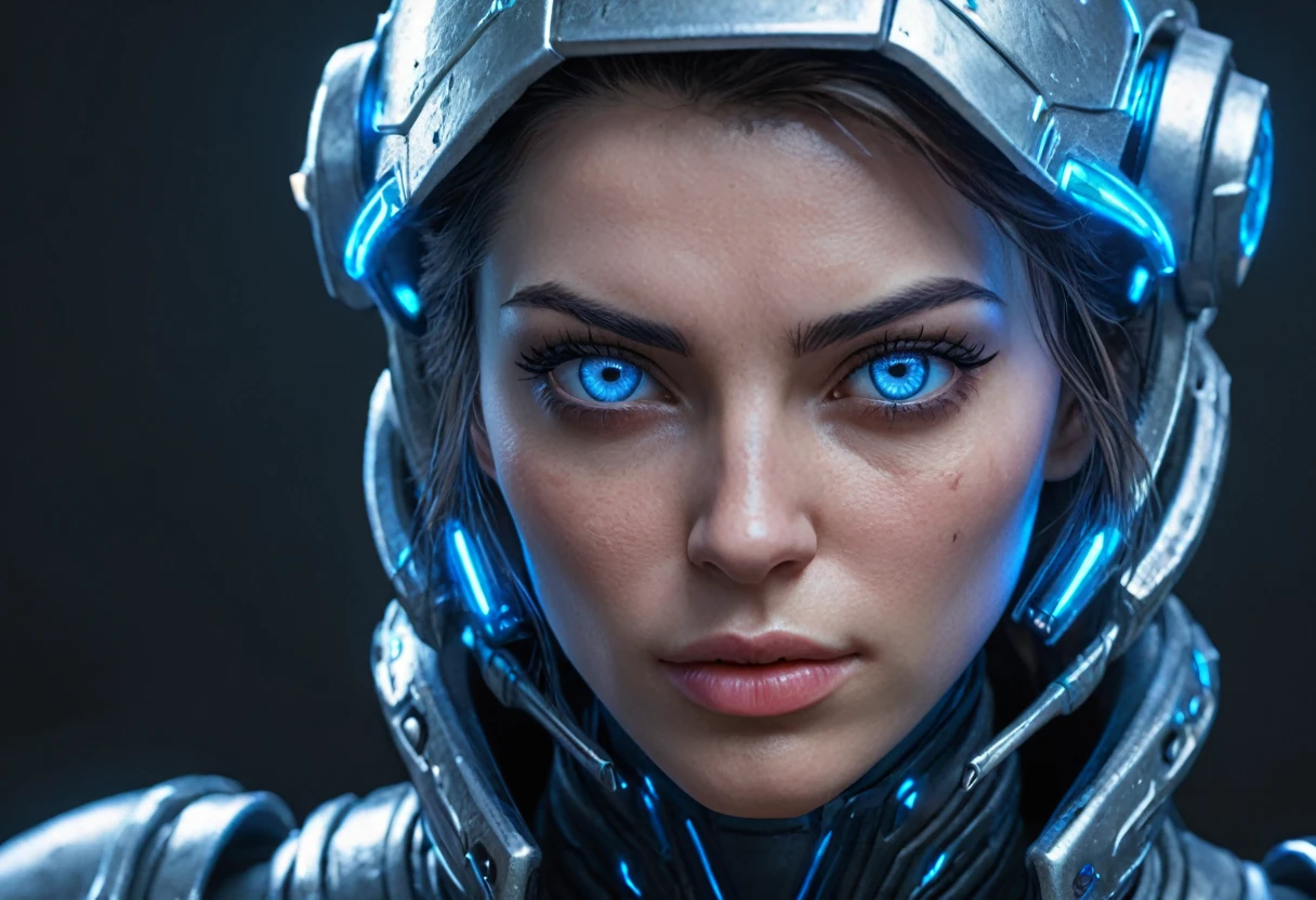 FACE WOMAN powerful armor, sharp look,
Frost, Calls, perfect details, (Best Quality, 4k,
High resolution, masterpiece:1.2), ultra detailed,
realist:
1.37, HDR, studio lighting, vivid colors, (cyberpunk,
Futuristic) style, lcy Blue Color Scheme, dynamic
lighting. MOD ULTRA FACE 8k laser eyes