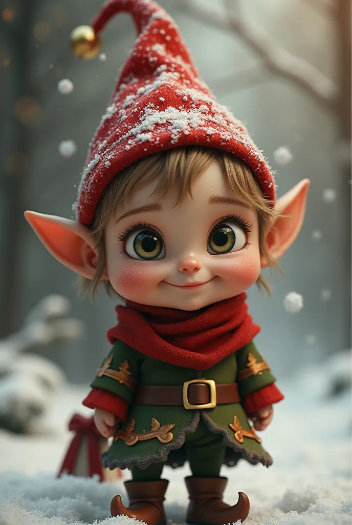 child dressed as an elf