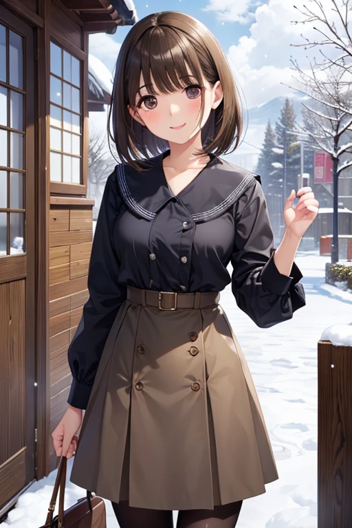 anegasaki nene、Shiny brown hair, short hair, (Beautiful brown eyes、Sparkling eyes, Fine grain)、smile、Ultra-detailed eyes、Highly detailed face, Highly detailed eyes,Cowboy Shot、



(masterpiece), One girl, Highest quality, Expressive eyes, Perfect Face,  short hair,
 BREAK  ((Mature Woman)),  , Are standing, snow, Daytime Sky, Cloudy, snow trees, 
 赤いセーター BREAK 青いスカート, pantyhose, smile, look up, Mouth closed, Are standing 
