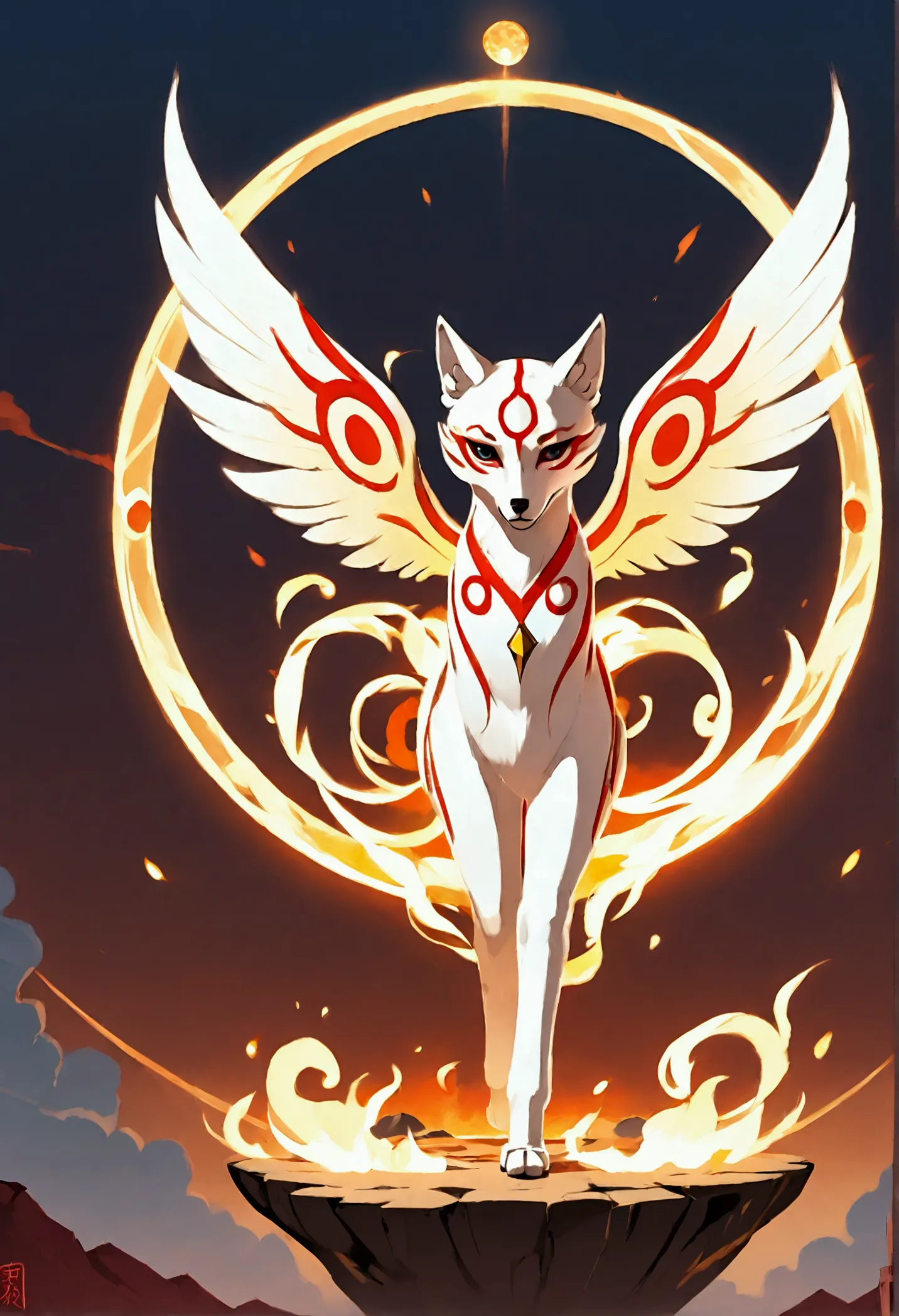 the very beautiful goddess amaterasu, whole body