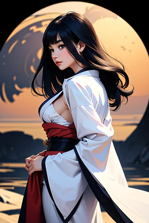 (1 incredibly beautiful young femme fatale: 1,3), geisha, ((zen)), (masterpiece, highest quality: 1,3), extremely detailed backg...