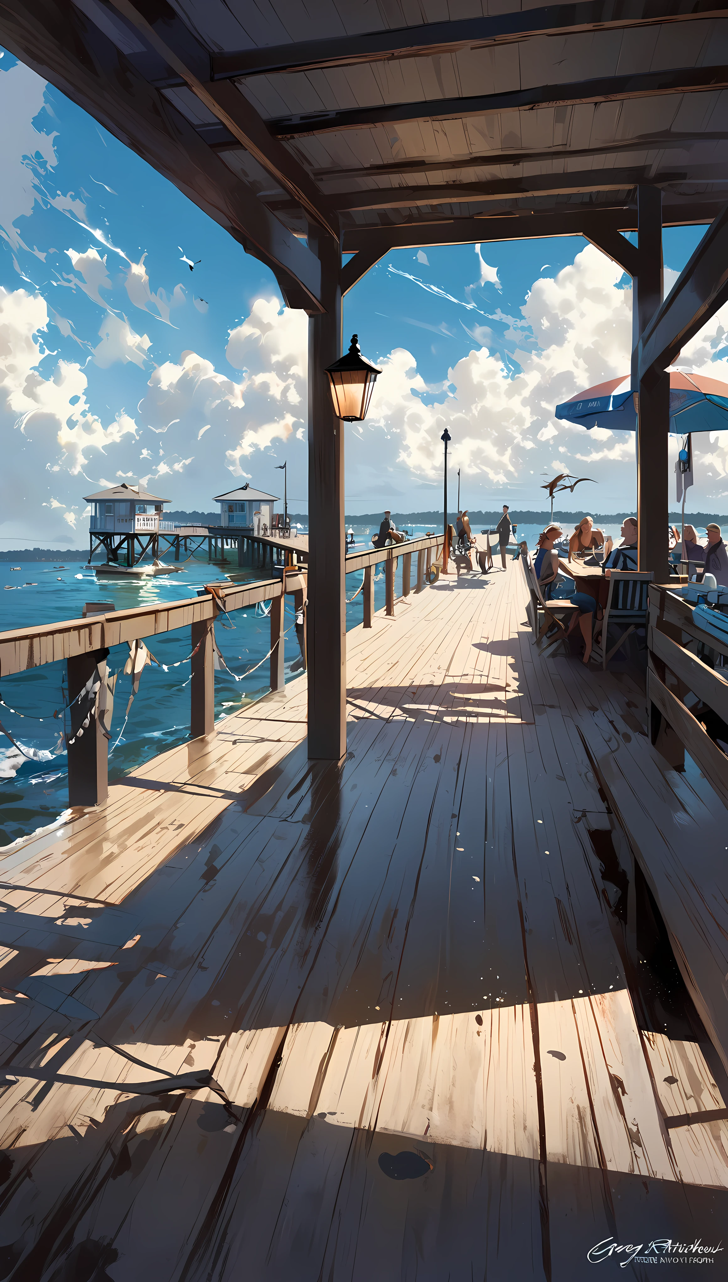 summer pier, greg rutkowski, ARW, 