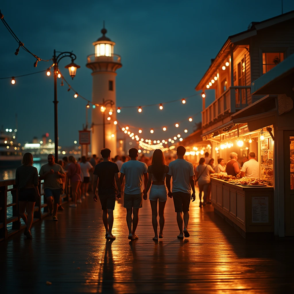 (Summer Pier), A joyful pier with unique features, Vaporwave Aesthetic, Glitch Art, Fault art. Beautiful cinematic lighting, surreal, color graded, dynamic movement, captivating chiaroscuro, full body, award-winning, cinematic still, emotional, vignette, dynamic, vivid, (masterpiece, best quality, photorealistic, Professional, perfect composition, very aesthetic, absurdres, ultra-detailed, intricate details:1.3)