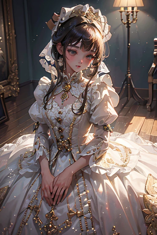 ((highest quality)),(超A high resolution),(Very detailed),(Detailed Description),((The best CG)),(masterpiece),super precision art, bob hair、((wearing puffy sleeves:1.3)),