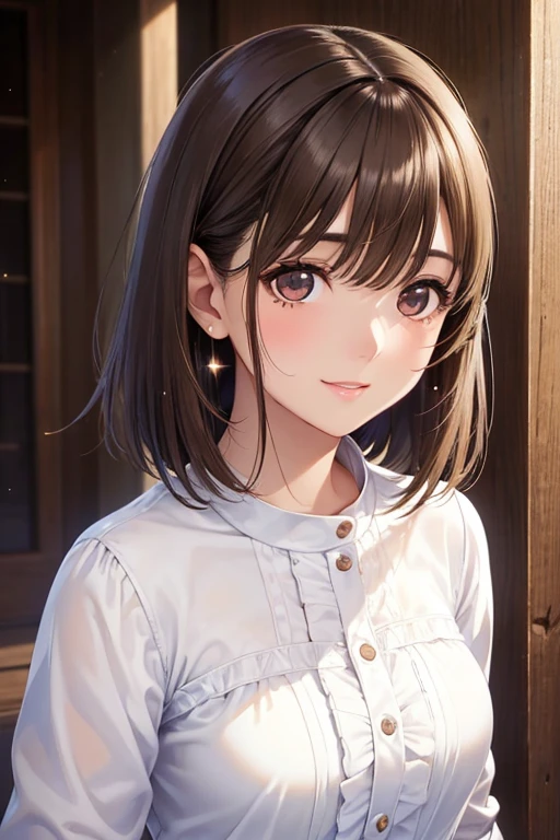 anegasaki nene、Shiny brown hair,short hair , (Beautiful brown eyes、Sparkling eyes, Fine grain)、smile、Ultra-detailed eyes、Highly detailed face, Highly detailed eyes,Cowboy Shot、



Highest quality, masterpiece, Ultra-high resolution, (Realistic:1.4), RAW Photos, One girl,
(Highest quality:1.2), One girl, break, evening