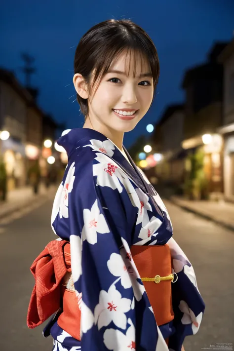 1 girl, (she wears a cute yukata:1.2), very beautiful japanese idol portraits, 
(raw photos, highest quality), (realistic, reali...