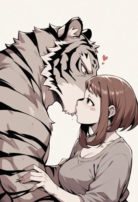 ochako uraraka sucking a tiger&#39;s penis