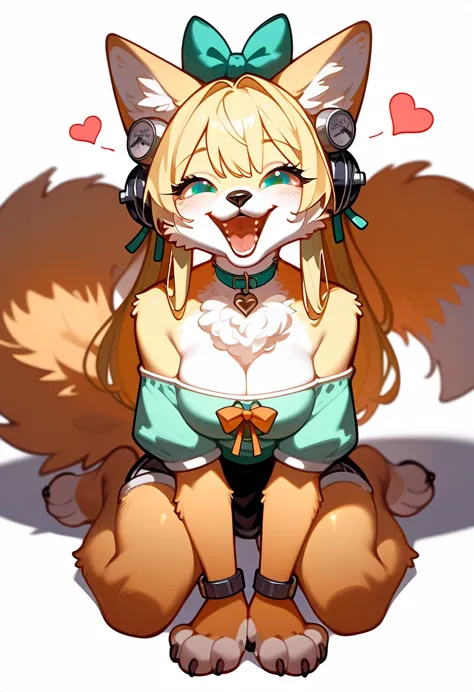 a cartoon picture of a fox with a heart on its chest, pov furry art, female fursona, furaffinity commission, furry art!!!, furry...