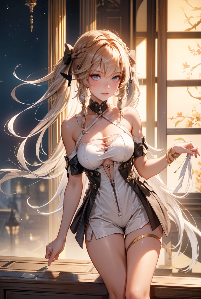 ((masterpiece)), ((Best quality)), (high resolution), (illustration), (an extremely delicate and beautiful), (ultra detailed beautiful face and eyes), nsfw,   1girl, leaning forward,  YukineChris, long hair, purple eyes, twintails, low twintails, ahoge, large breasts,volumetric lightning, moon night,knight_armor
detailed skin texture, detailed, volumetric shadow, anime screencap,Highest quality, Sorceress, ancient babylonian nobility, ((tan skin:1.2)), (brown skin color),Long hair, twin braids, hair ornament, wine colored hair, smile, Below average size breasts, bare shoulders, Leg spread、Groin、Yukine Chris、Wet condition
nude、Wet_shirt,Wet _underwear、tear_underwear
8K, masterpiece, Best_quality, high_resolution, ultra_details, detailed, 1girl, 独奏, looking_at_viewer, upper_body, braid, bangs, white_hair, hair_ribbon, hair_between_eyes, blue shorts、style(open_reg,hip_up)

sidelocks,depth_of_field,french_braid, sharp focus, perfect hands, perfect face, perfect eyes, perfect light, dynamic light, natural light, Masterpiece, Best quality, Cang、green、moon、