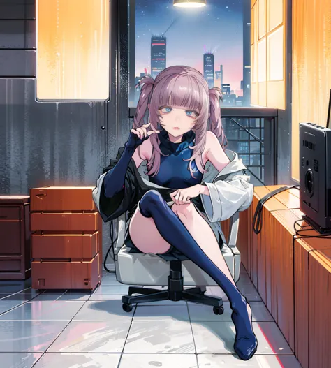 *masterpiece* *4k resolution* 

"in a sleek, modern gaming room, a young woman sits confidently in her high-end gaming chair, fu...