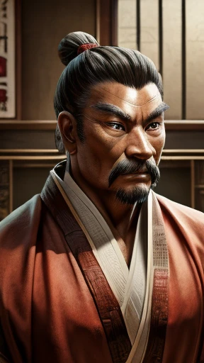 photograph、Oriental、Man in simple ancient Chinese costume、Highest quality、masterpiece、Ultra-high resolution、(Realistic:1.4)、Game Poster、Three Kingdoms、