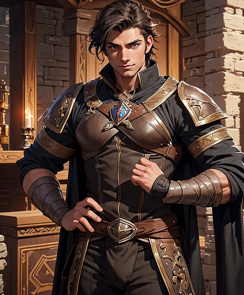 score_9, score_8_up, score_7_up, score_6_up, (((Solo focus.)))  (((Single character image.))) (((Dressed in traditional medieval fantasy attire for a dark fantasy game.)))  (((Sexy human male.))) (((Appears to be 20 years old with youthful looks and long blond hair.)))  (((Dressed in medieval fantasy attire.))) (((Handsome and young.)))  (((Looks like beefcake male fantasy character with sexy bare chest and perfect abs.)))  (((Dressed in medieval fantasy attire.)))  (((Ideal male physique.)))  (((Looks like a muscular femboi twink with large crotch bulge.))) Looks like a fun-loving and heroic male adventurer for Dungeons & Dragons. Looks like a very attractive male adventurer for a high fantasy setting. Looks like a handsome and rugged male adventurer for Dungeons & Dragons. Looks like a handsome male for a medieval fantasy setting. Looks like a Dungeons & Dragons adventurer, very cool and masculine hair style, black clothing, handsome, charming smile, adventurer, athletic build, excellent physique, confident, gorgeous face, gorgeous body,  detailed and intricate, fantasy setting,fantasy art, dungeons & dragons, fantasy adventurer, fantasy NPC, attractive male in his mid 20's, ultra detailed, epic masterpiece, ultra detailed, intricate details, digital art, unreal engine, 8k, ultra HD, centered image award winning, fantasy art concept, digital art, centered image, flirty, best quality:1.0,hyperealistic:1.0,photorealistic:1.0,madly detailed CG unity 8k wallpaper:1.0,masterpiece:1.3,madly detailed photo:1.2, hyper-realistic lifelike texture:1.4, picture-perfect:1.0,8k, HQ,best quality:1.0,
